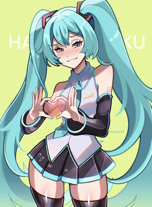 I drew Hatsune Miku  