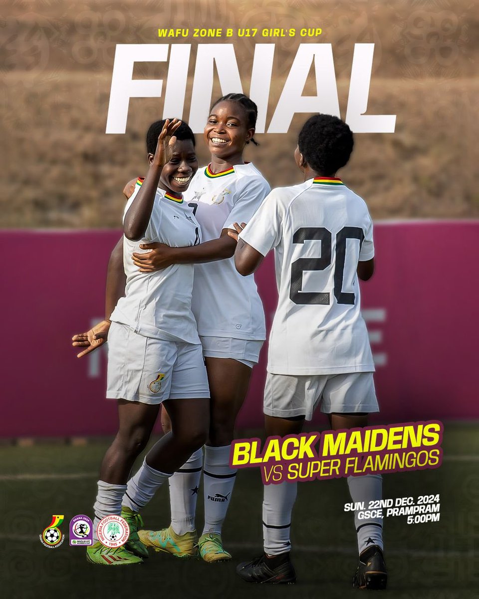 Trainer_Raph's tweet photo. Tomorrow will be serving us triple #JollofDerby games.

U17 - Black Maidens vs Super Flamingos (GSCE - Prampram)

CHAN - Black Galaxies vs Eagles (Accra Sports Stadium)

Rugby - Ghana vs Nigeria (Legon Rugby Park)

#JollofDerby https://t.co/fYcmWPVj5Y