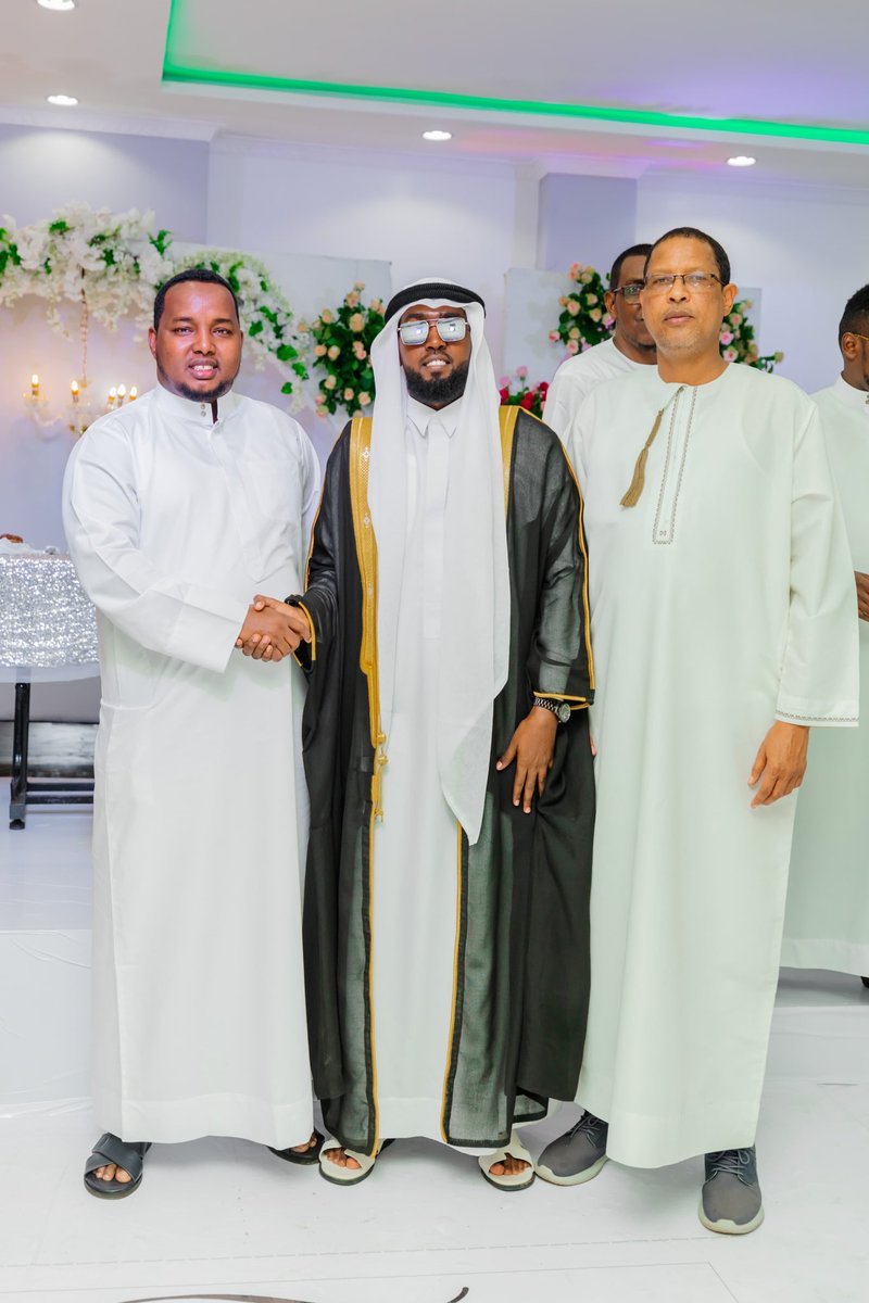 HonHajisheikhow's tweet photo. Today, I attended the Nikkah ceremony between Feisal Khalif Hussein and Sumeya Yussuf Beinah at Maanzil Restaurant in Nairobi.

Marriage highly emphasized in Islam as a foundation for love, mercy, and tranquility. Allah (SWT) says in the Qur'an:

"And among His signs is this: that He created for you mates from among yourselves, that you may dwell in tranquility with them, and He has put love and mercy between your hearts. Verily in that are signs for those who reflect." (Surah Ar-Rum 30:21)

I congratulate Feisal and Sumeya on this significant milestone and pray to Allah (SWT) to bless their union with endless love, happiness, and Barakah.

‘Baraka Allahu lakuma Wa baraka 'alaykuma Wa jama'a baynakuma Fi khayr.’