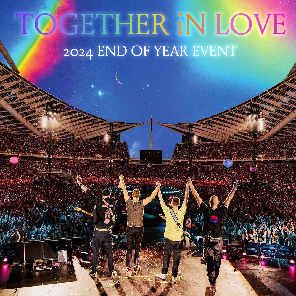 coldplaydiscord's tweet image. Our yearend listening event, Together in Love, will be starting in our server's voice chat shortly.
This event is a three-hour setlist of custom Coldplay studio mixes meant to simulate a studio version of a MOTS concert.
Join us now at discord.gg/coldplay
🌈