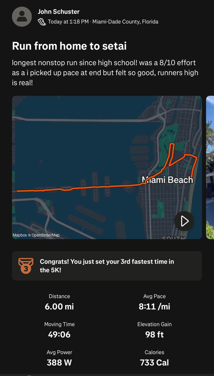 johnsummit's tweet photo. started running again a month ago, just hit my longest run yet today and fuckin loving it!! if ur on strava add me, might do some run meetups in cities morning of shows 👀

https://t.co/pYTO8abcf1 https://t.co/GZBvwynTAI