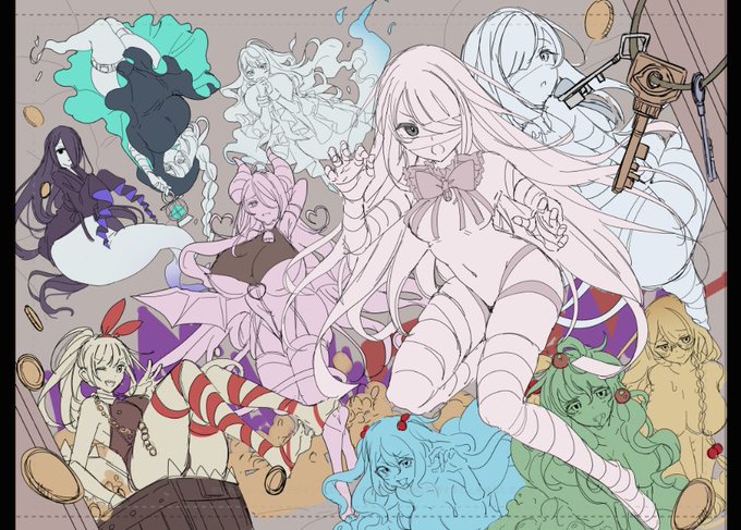 大所帯のヌケブラフ 一番強いのはきっと中央サキュバスさん 