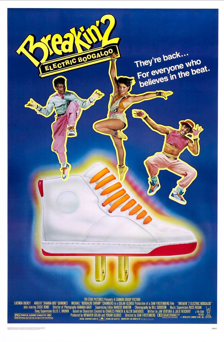FilmNewsNos's tweet photo. 🎬MOVIE HISTORY: 40 years ago today, December 21, 1984, the movie ‘Breakin’ 2: Electric Boogaloo’ opened in theaters!
#LucindaDickey #AdolfoQuinones #ShabbaDoo #MichaelChambers @boogaloo_shrimp #SusieBono #SabrinaGarcia #IceT (@FINALLEVEL ) #SamFirstenberg https://t.co/1v0Sq4CMxa