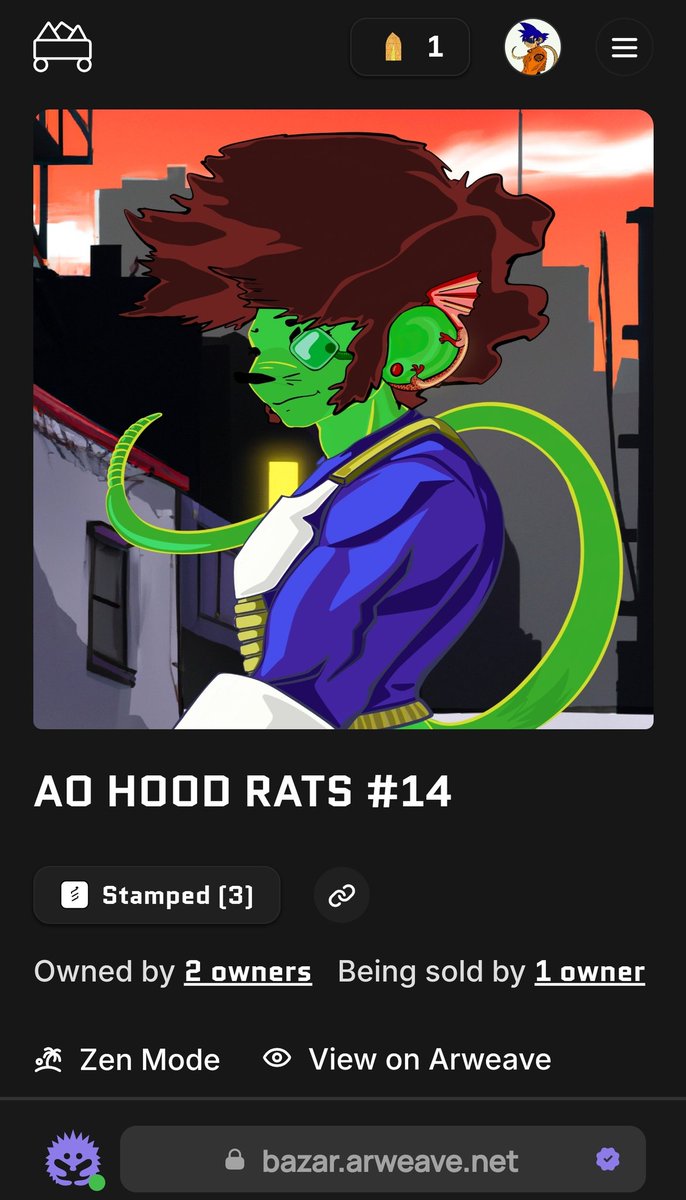 HoodRatNFTs's tweet photo. 🚨Alert!
Prize: *1 Share of an AO Hood Rats on #Arweave
Howto:
1️⃣ Follow @HoodRatNFTs and @TRue_JDHarmony
2️⃣ Like & RT this post
3️⃣ Download the @arconnectio wallet
4️⃣ Tag 2 friends
5️⃣ Be in @iampapito_eth's space
NFA
#AtomicAsset #AOHoodRats
https://t.co/oXtAkHck2r https://t.co/8xUMAm4ERk