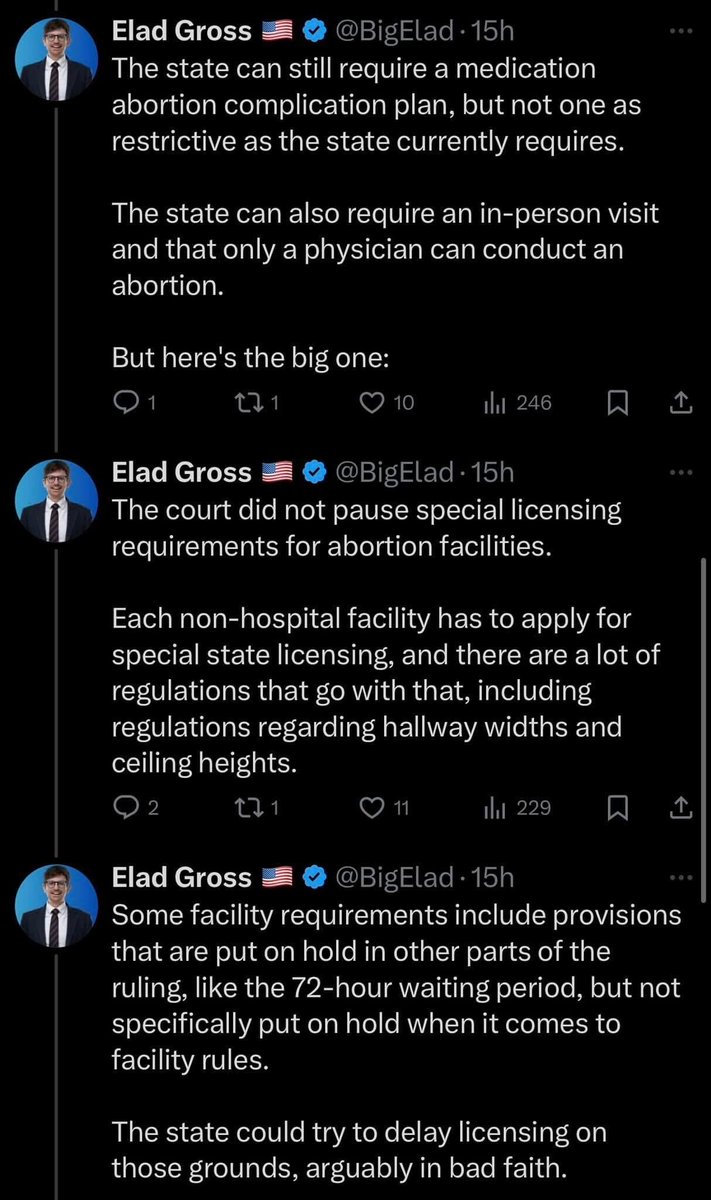 accessmotoday's tweet photo. Thank you, Elad Gross, for providing a detailed overview of the current state of abortion in Missouri. https://t.co/x6lKSWS8eH