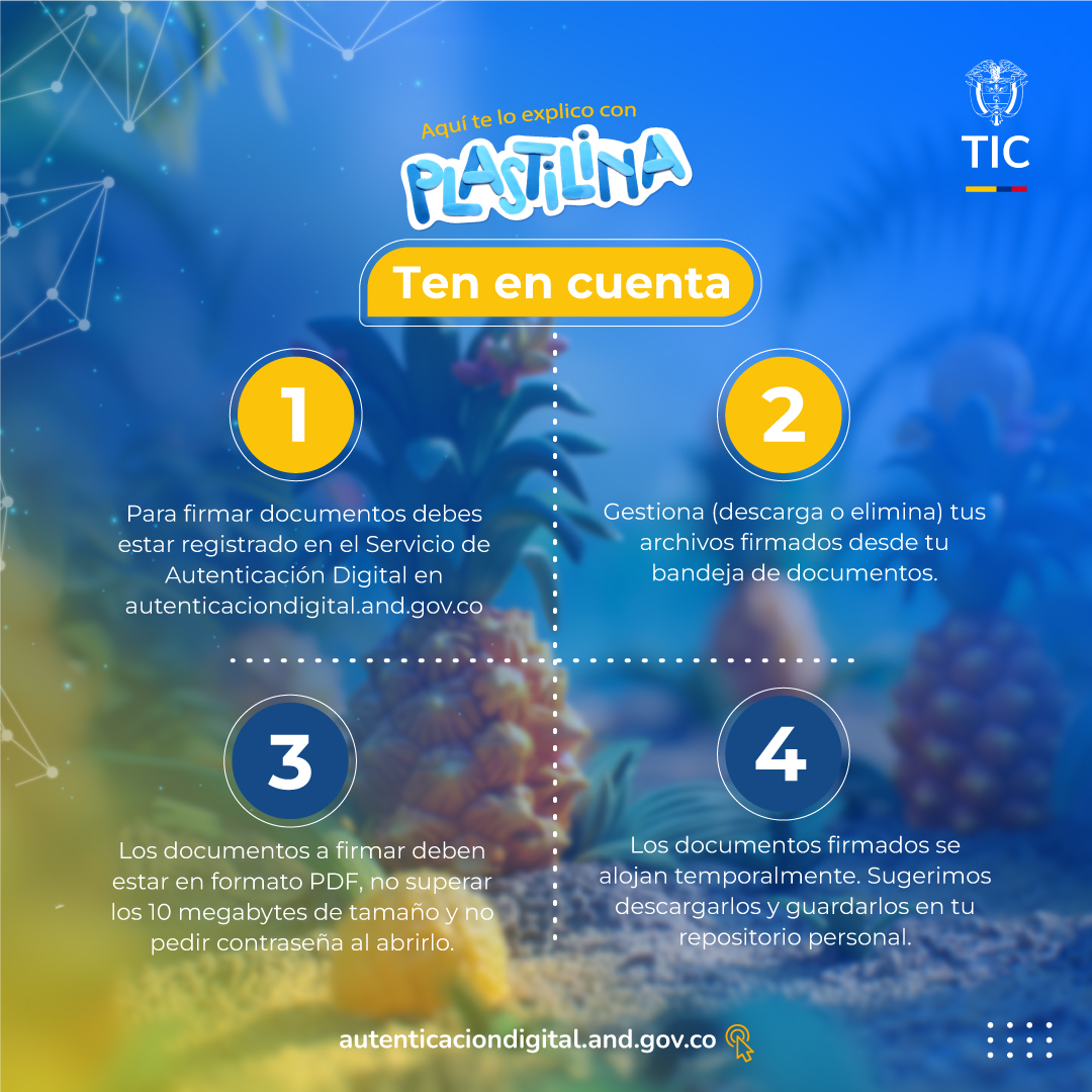 Ministerio_TIC's tweet photo. 🖊️ Firma tus documentos electrónicos en minutos.
✅ Seguro, rápido y fácil con la Firma Electrónica.
💻 Aprende más y empieza aquí: https://t.co/bpjG1elbca
#ServiciosCiudadanosDigitales #CarpetaCiudadanaDigital #AutenticaciónDigital
#InteroperabilidadSCD https://t.co/1Eayh47KER