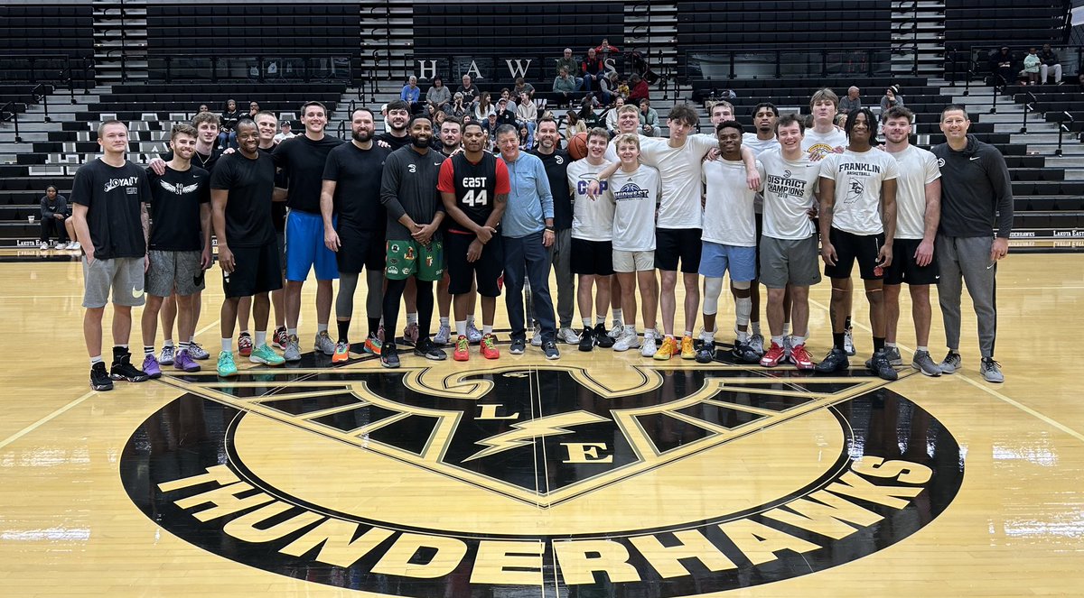 What a trip down memory lane today as we watched our alums battle each other in a thrilling buzzer beater finish.

Such a talented group of young men, but more impressed by the men they have become.  Couldn’t be prouder!

Big Thanks <a href="/LEHS_Boosters/">Lakota East Athletic Boosters</a> for sponsoring the event!