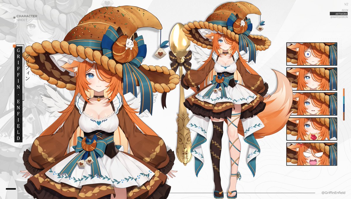 GriffinEnfield's tweet image. Welcome to the Bread & Breakfast! 🦊🥐
I'm Griffin, an enfield and the new owner and caretaker here. What can I get for you today? The bread is especially tasty! 🥐
design: #crowiaa | illust: #namishiron
#GriffuArt #Vtuber #ENVtuber