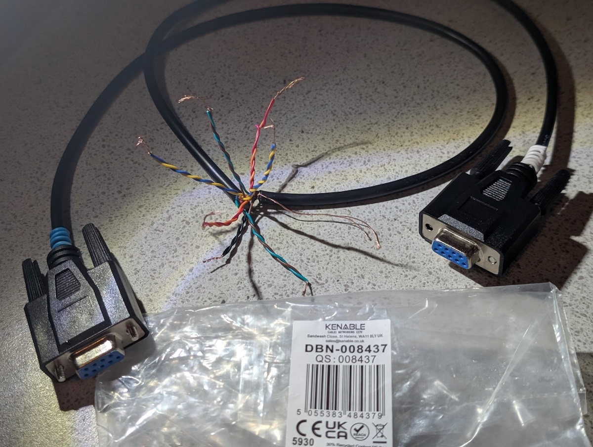 When you are faced with ts-480 firmware non communication a radio amateur has to do what a radio amateur has to do ! Null modem cable wrong so we have to adapt. Perfectionists look away now.