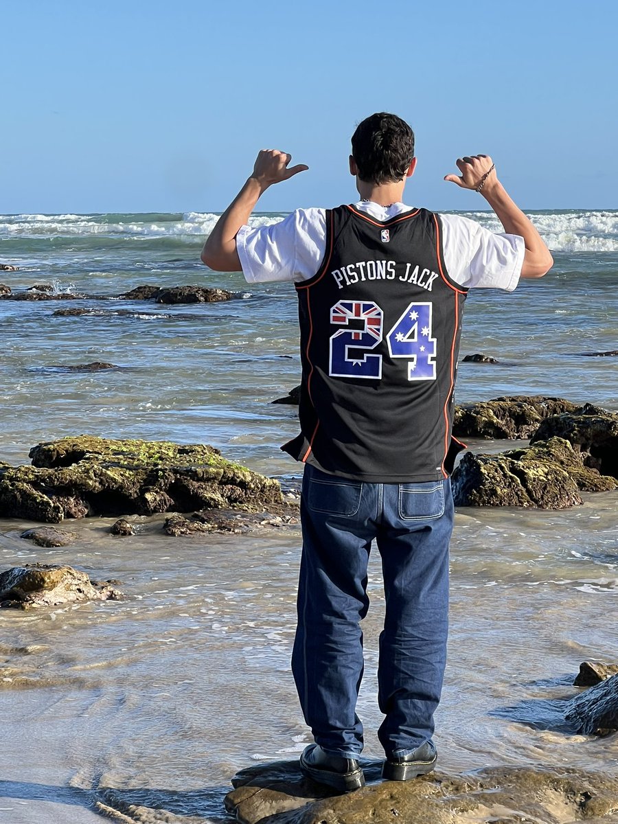 pistons_jack's tweet photo. Shout-out to the @DetroitPistons for hooking me up with this fire custom jersey in celebration of #WorldBasketballDay 🔥🙏

I’m just on of the many passionate fans down in Australia 🇦🇺🗣️ https://t.co/0uw17xrg2i