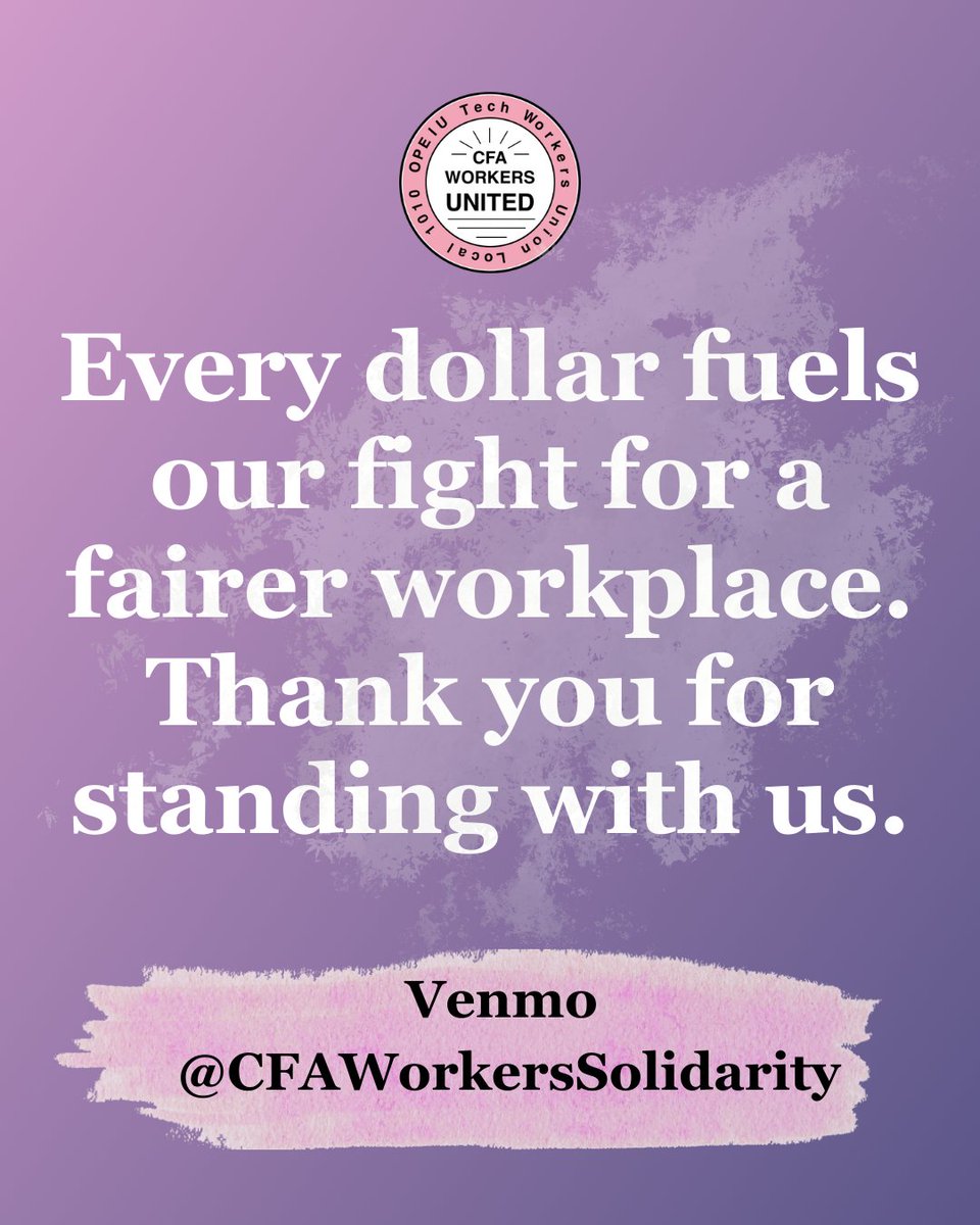 CFA Workers United tweet media