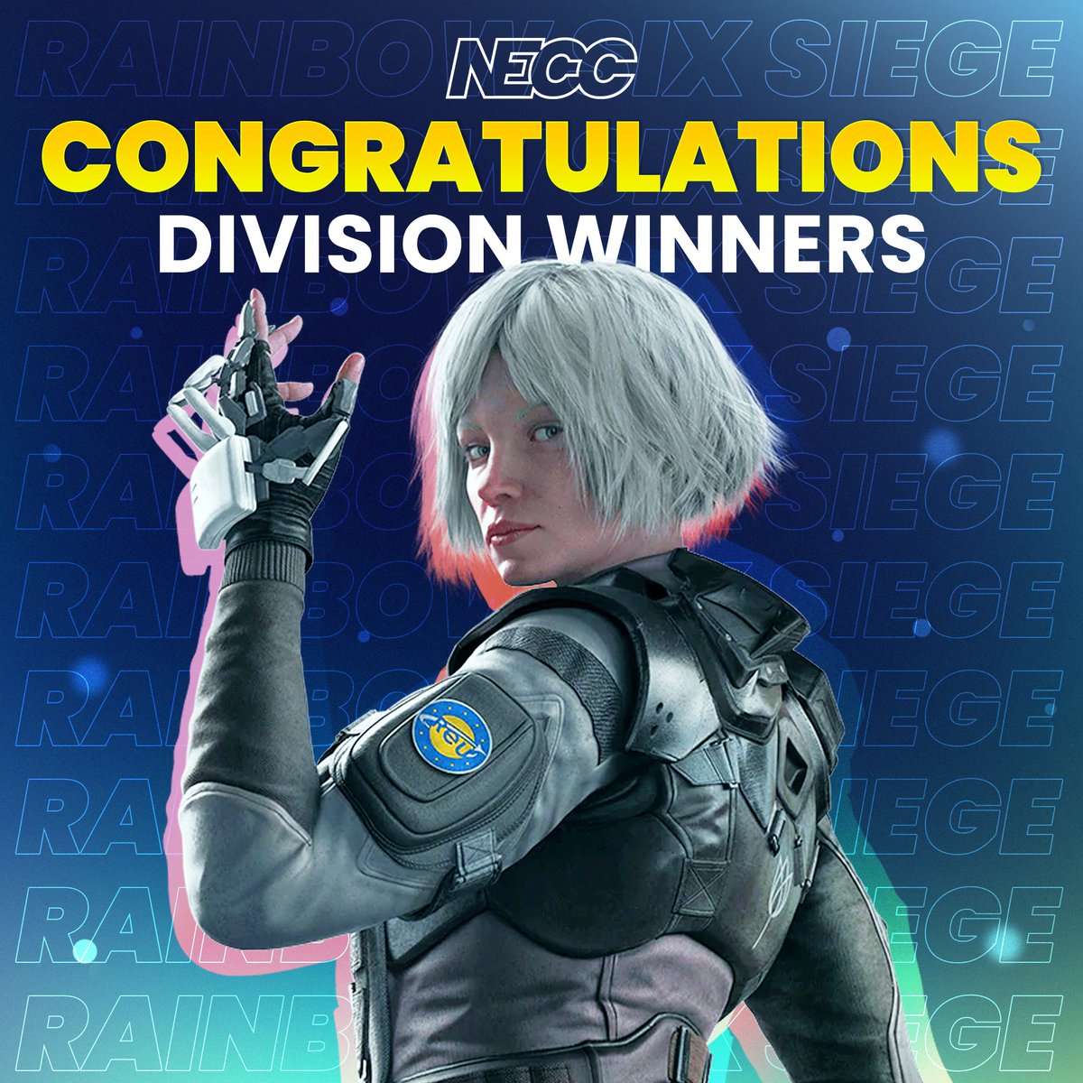 🏆 NECC 2024 Fall Rainbow Six Siege Champions 🏆

Division 1: <a href="/ZipsEsports/">Akron Esports</a> 

Division 2: <a href="/UCPatsEsports/">UC Esports</a>

Division 3 Central: <a href="/coogesports/">Coog Esports</a> 
Division 3 East: <a href="/ScotsEsports/">Edinboro Esports</a>

Division 4 East: <a href="/ERAUEsports/">ERAU Esports</a>
Division 4 West-Central: <a href="/WustlEsports/">WashU Esports and Gaming</a> 

Division 5: <a href="/UPRMEsports/">UPRM Esports</a>

Division 6: