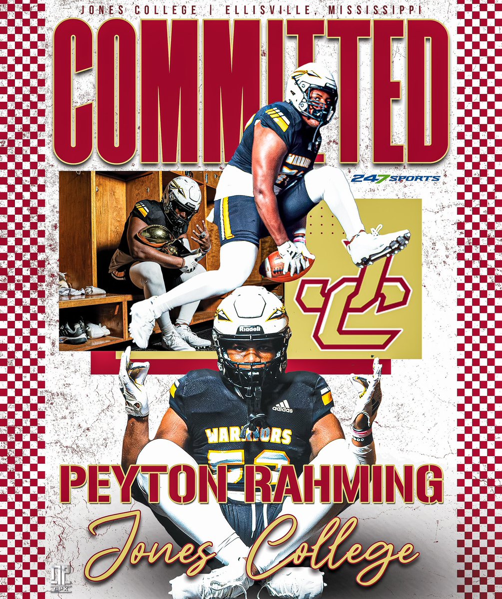 Peyton Rahming (@peytonrahming) on Twitter photo My decision is made. God has been good to me. Jones here I come!
<a href="/JC_Bobcats/">Jones College Athletics</a> <a href="/JC_BobcatsFB/">Jones College 🏈</a> @coachgtagarner <a href="/clpollard21/">Lytrel Pollard</a> <a href="/nellamcmill/">Jeanella McMillan</a> My decision is made. God has been good to me. Jones here I come!
<a href="/JC_Bobcats/">Jones College Athletics</a> <a href="/JC_BobcatsFB/">Jones College 🏈</a> @coachgtagarner <a href="/clpollard21/">Lytrel Pollard</a> <a href="/nellamcmill/">Jeanella McMillan</a>