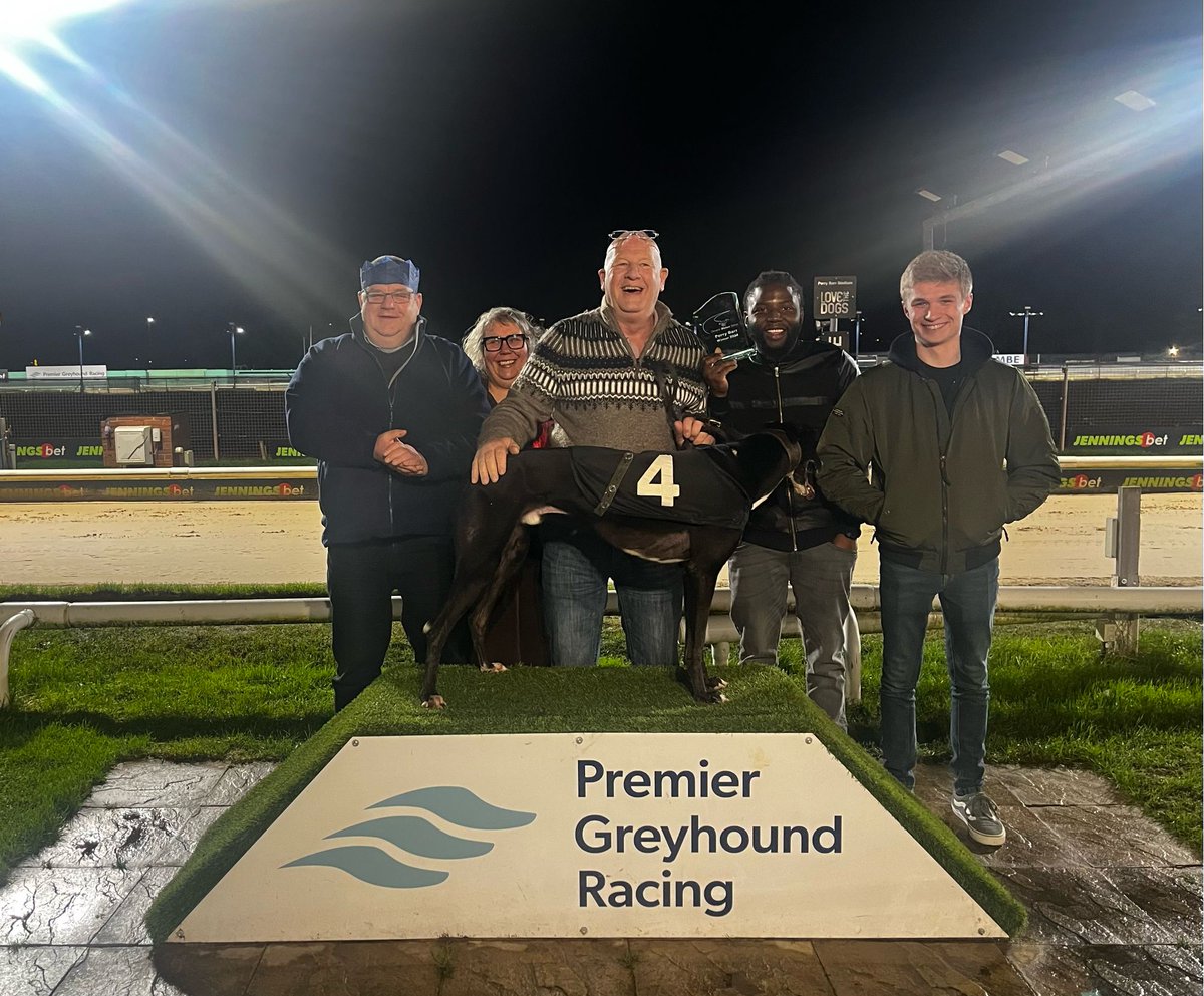 DunstallDogs's tweet photo. Congratulations to trap 4 FAIR JOE winner of The Christmas Owners Bonus Series Twentieth Trophy @perrybarr stadium .

Trained by John Lambe .
Owned by Mr.I.Freeman, Mr.J.P.Lambe https://t.co/2PHXXsCWnC