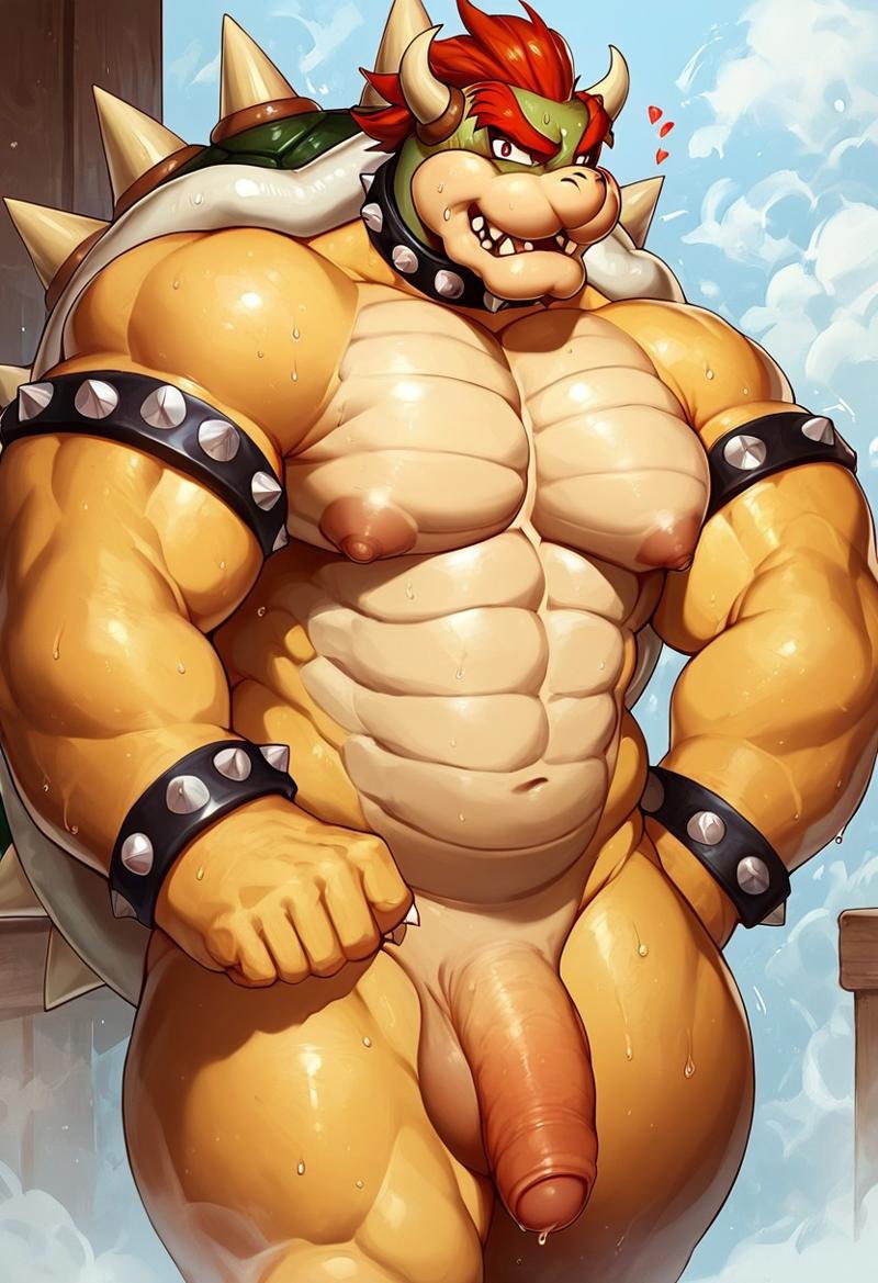 IloveBaraCocks's tweet photo. Another one of my most popular sets! You meet bowser at the Sauna and he wants to have some hot fun with you~
Full set on my CivitAI page!
#baraAI #AIArtGallery #bara #bowser https://t.co/UvgvIJo5Me