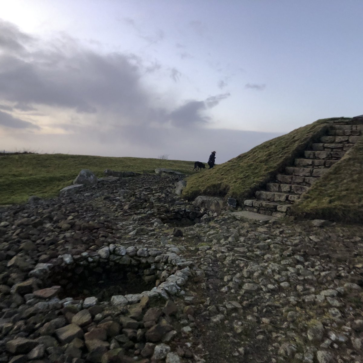 Happy Winter Solstice ! This was sunset today at Cairnpapple within the Bathgate Hills -  our ancient Ancestors truly venerated this unique site.
