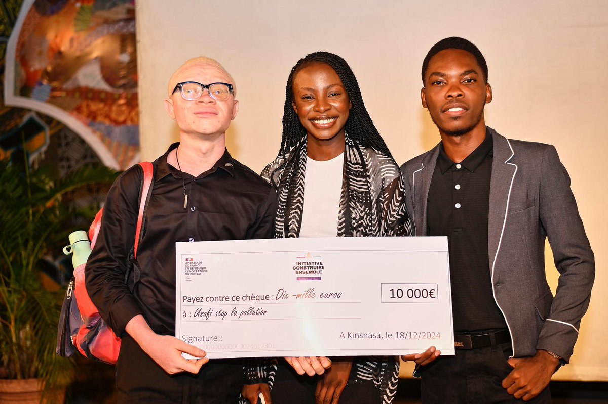 Cette fin d’année s’est avérée être riche en émotion pour moi ainsi que pour la <a href="/FanyaAsso/">Fanya Association</a> , à notre retour de la #cop29baku nous sommes lauréats du concours donner la voix à la jeunesse de la RDC. Un premier grand financement, le moyen de réaliser la campagne Usafi. Grand merci.