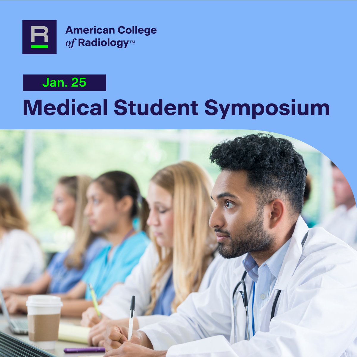 #FutureRadRes #Medstudents 
🚨Join us for the 2025 ACR MSS Medical Student Symposium 🚨
Hear more about topics including matching into radiology, subspecialties in radiology and the future of radiology. bit.ly/48hGA1c