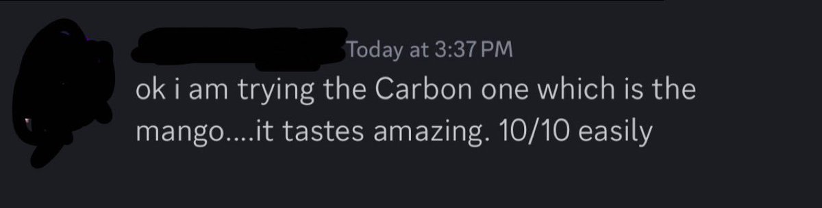 I did a giveaway last month and this lovely individual was one of the winners. 
I absolutely love getting positive feedback from someone who hasn’t tried <a href="/DrinkFreshenUp/">Freshen Up Energy</a>  before. 
Merry Freshmas everyone! 
🥭 🍑 Carbon Splash 💦 for the win! 🏆