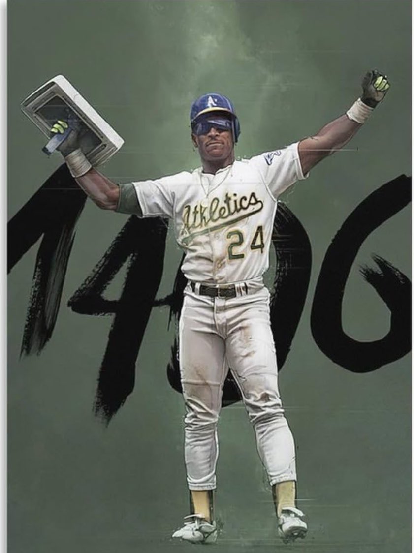 Rickey Henderson -The Man of Steal - 1 of the players that got me to fall in love with baseball. RIP legend.