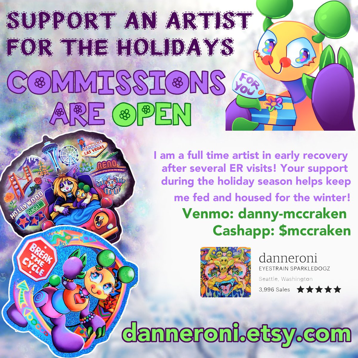 Danneroni's tweet photo. All I want for Christmas is for you to visit my shop 🌲🎁💖 
Shares and comments appreciated! https://t.co/hJqdf3xRE5