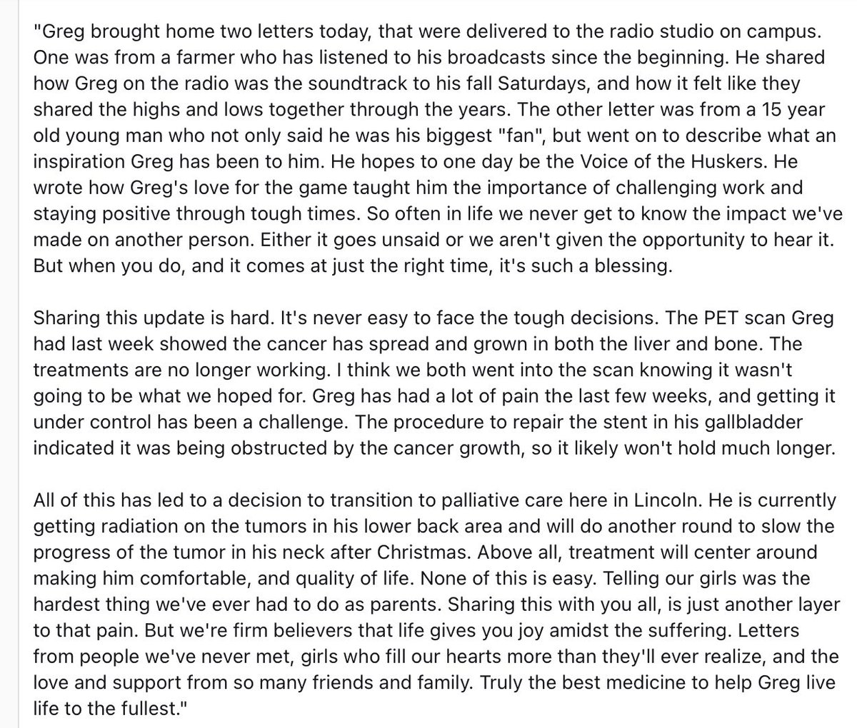 This Greg Sharpe update is heartbreaking.