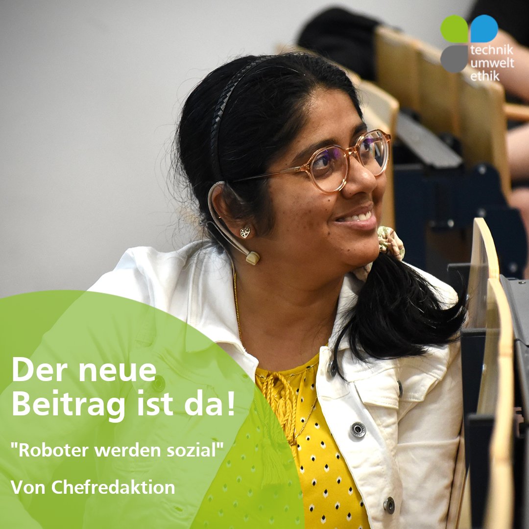 📷Die achte Dokumentation, des Vortrags von Prof. Dr. Teena Chakkalayil Hassan, ist jetzt online: technik-umwelt-ethik.de/.../roboter-au…