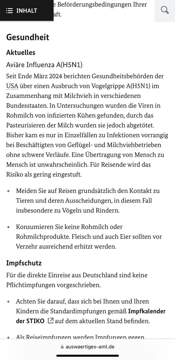 Claudia (@claudiaonx) on Twitter photo Liebes <a href="/AuswaertigesAmt/">Auswärtiges Amt</a>, da Weihnachten bevorsteht und es dort doch erheblich viele Krankheitsfälle ohne bekannten Ansteckungsweg gibt, prüfen Sie die Aktualisierung Ihrer Reiseinfos für die USA und zurück? Wie wird sichergestellt, dass H5-Fälle hier gemäß IfSG gemeldet werden? Liebes <a href="/AuswaertigesAmt/">Auswärtiges Amt</a>, da Weihnachten bevorsteht und es dort doch erheblich viele Krankheitsfälle ohne bekannten Ansteckungsweg gibt, prüfen Sie die Aktualisierung Ihrer Reiseinfos für die USA und zurück? Wie wird sichergestellt, dass H5-Fälle hier gemäß IfSG gemeldet werden?
