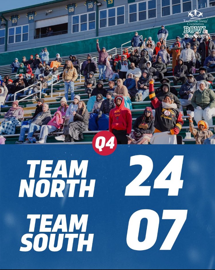 US FOR THE WIN🙏🏽!! <a href="/NorthSouthFB/">Touchstone Energy Bowl</a>