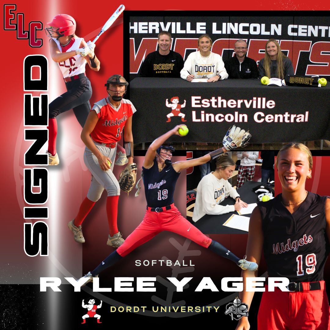 ELC (@proud2belc) on Twitter photo 🎉Congratulations to ELC Senior, Rylee Yager, on signing to play softball with Dordt University next year! Way to go Rylee! We wish you all the best!🥎
<a href="/ELCSBALL/">ELC Softball</a>
<a href="/Elcgirlsbball/">ELC GIRLS BASKETBALL</a>
<a href="/ELCMidgets/">ELC Midgets</a>
<a href="/RyleeYager/">Rylee Yager</a>
<a href="/dordtsoftball/">Dordt Softball</a>
<a href="/dordtdefenders/">Dordt Defender Athletics</a> 🎉Congratulations to ELC Senior, Rylee Yager, on signing to play softball with Dordt University next year! Way to go Rylee! We wish you all the best!🥎
<a href="/ELCSBALL/">ELC Softball</a>
<a href="/Elcgirlsbball/">ELC GIRLS BASKETBALL</a>
<a href="/ELCMidgets/">ELC Midgets</a>
<a href="/RyleeYager/">Rylee Yager</a>
<a href="/dordtsoftball/">Dordt Softball</a>
<a href="/dordtdefenders/">Dordt Defender Athletics</a>