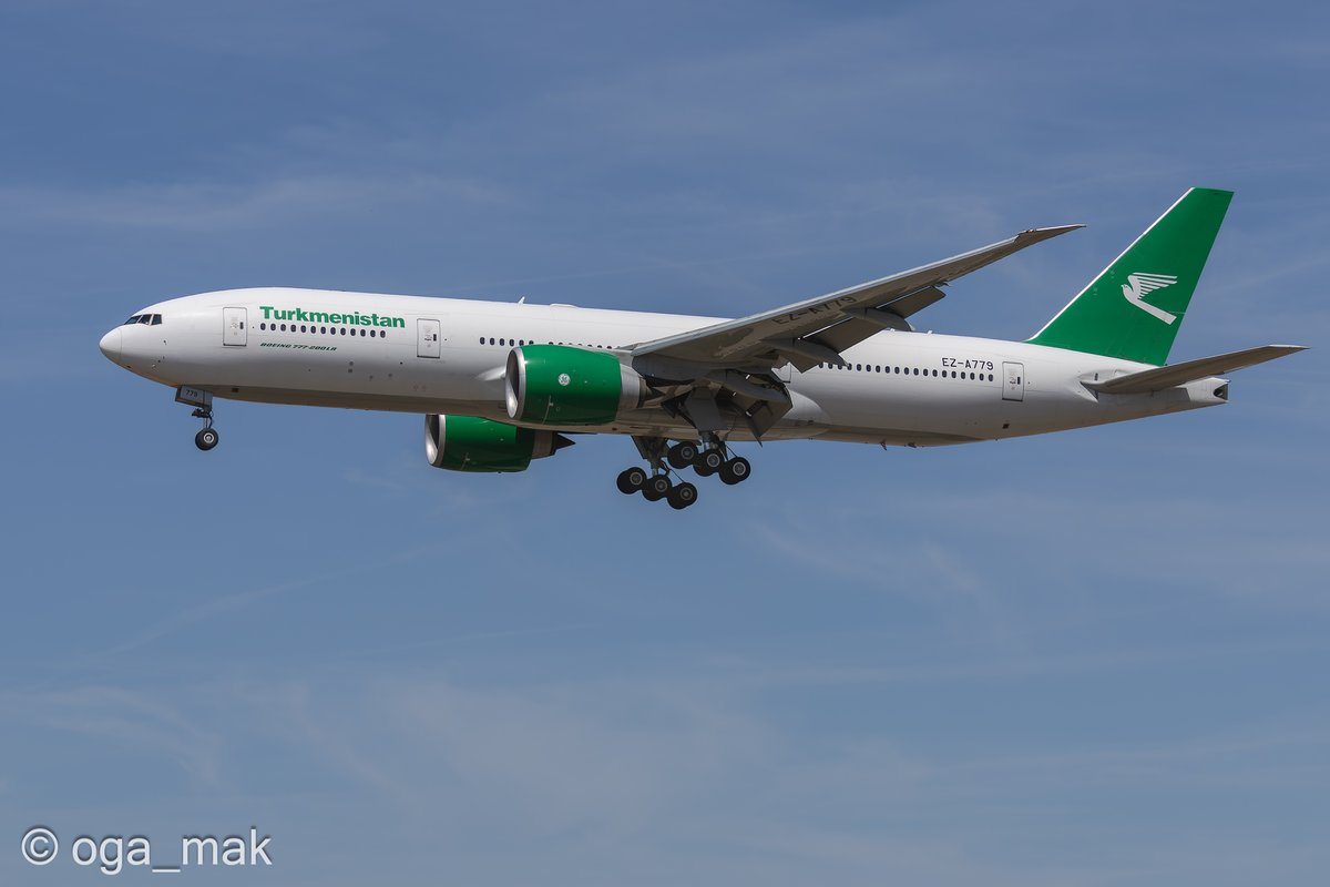 oga_mak's tweet photo. トルクメニスタン航空のB77L

✈️EZ-A779🇹🇲 - Boeing 777-22KLR - Turkmenistan Airlines - T5465(ASB-FRA)

📷Frankfurt am Main Airport(FRA)_RWY25L↘ 2022-07-18, 13:43

#キヤノン #Canon #EOSR3 #EF100400 #PureRAW4 #aviation #avgeek #FrankfurtAirport #planespotting #欧州遠征2022 https://t.co/qSKjjgIESU