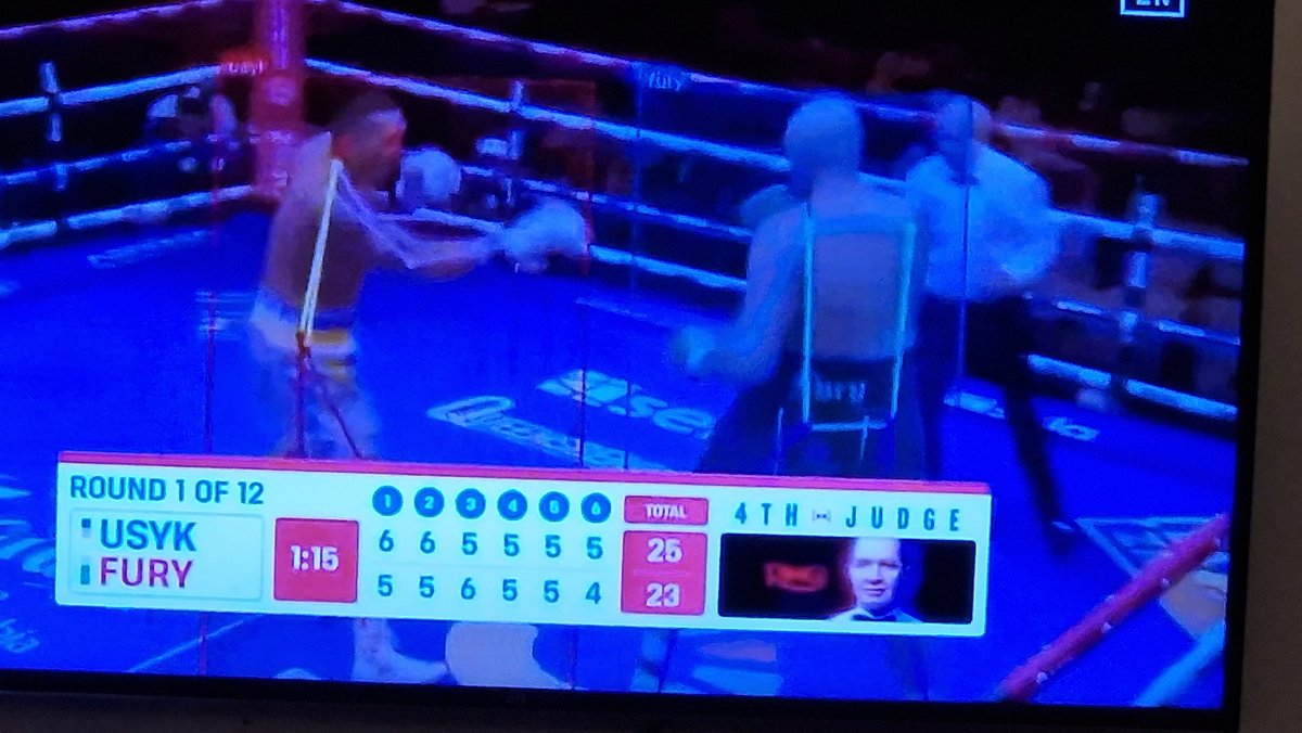nushkino's tweet image. The fourth judge tonight for #UsykFury2 is an AI judge! This is a first for Boxing #aijudge #FuryUsyk
