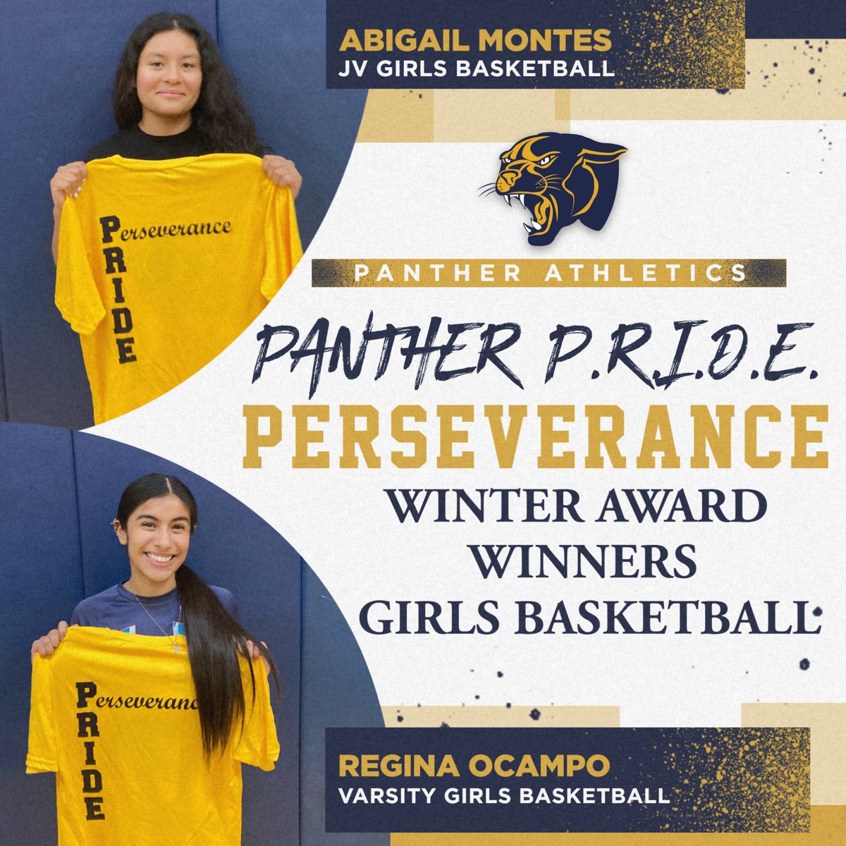 We are excited to announce our Winter PERSEVERENCE recipients, the P in Panther P.R.I.D.E.
Congratulations Panthers!  @rlgirlsbb
#WeAreRL #PantherPRIDE #Peseverance