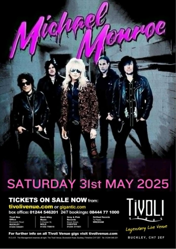 What you can look forward to in 2025 at The Tivoli!!

<a href="/jizzypearl13/">jizzypearl (JIZZO)</a> Love/Hate
<a href="/PCATBS/">Phil Campbell & TBS</a>
<a href="/WaywardSonsBand/">Wayward Sons</a> 
<a href="/michaelmonroe/">Michael Monroe</a> 

tivolivenue.com