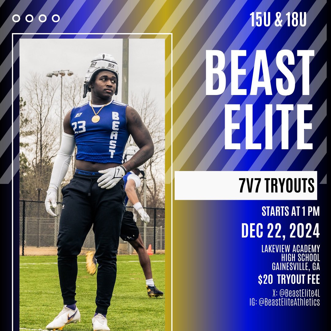 Be there tomorrow to join the <a href="/BeastElite4L/">Beast Elite Athletics</a> Family