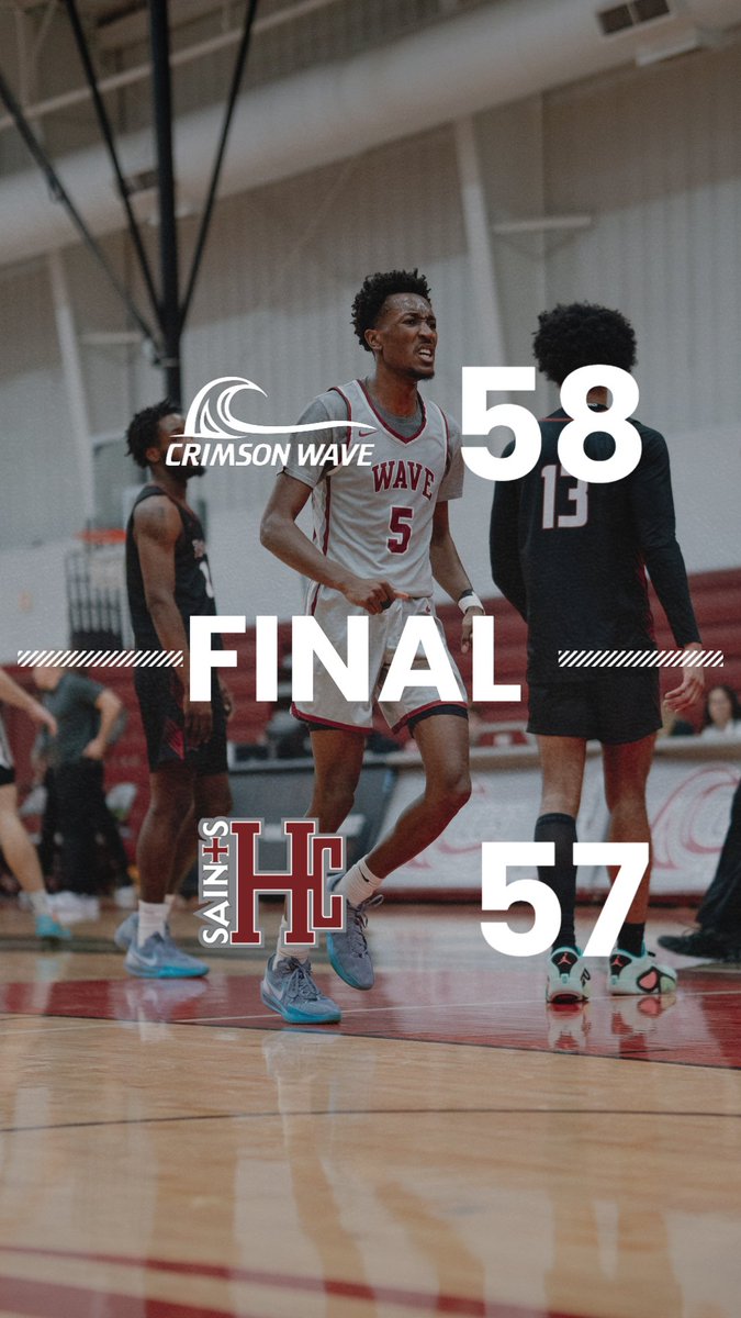 CCSJ_MBB's tweet image. Men's Basketball Final:

Holy Cross 57
CCSJ 58