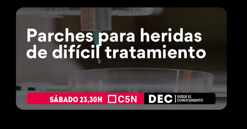 #Hoy 23.30 #C5N | Entrevistamos a Pablo Antezana , docente de la Facultad de Farmacia y Bioquímica junto a Sofía Municoy, investigadora del Instituto de Química y Metabolismo  sobre parches para heridas de difícil tratamiento.
Con <a href="/luentin/">Lucila Entin</a> y <a href="/Sole_Gori/">Sole Gori</a>
Produce <a href="/freakconsultora/">freakconsultora</a>