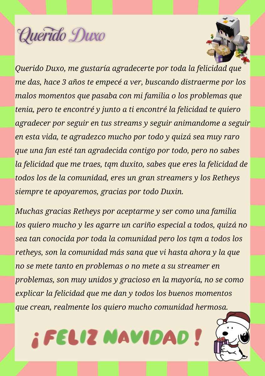 jcer_evie's tweet photo. termine de hacer mi cartita 👺💜 los tqm a todos c: (no soy buena para expresarme) mi cumple es el 25 de diciembre! Y la voy a pasar en otro país intento buscar un mejor futuro :'c. Feliz navidad! https://t.co/a9ShnVgk7w