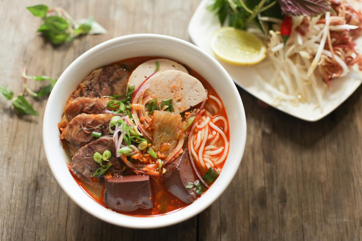 TimothyDeLaG's tweet photo. Vietnamese people, you were right. I’ve been sleepin on the bún bò huế. I’m usually always a pho guy, but this is a whole different mood. 🙏🏼🥵 https://t.co/Bmj7V3TWyH