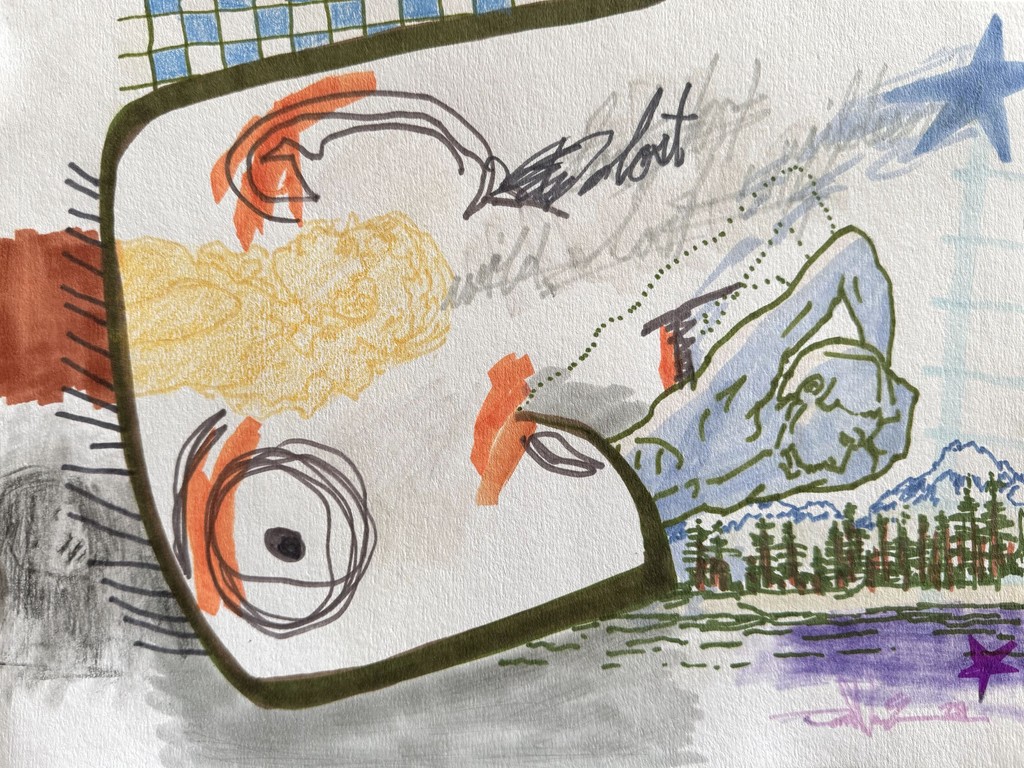 I recently started #drawing again, trying to find 1 hour a day. I'm returning to my style from the mid to late '90s, working this way seems to be like exercise for my brain. #fineart #art #figurativeart