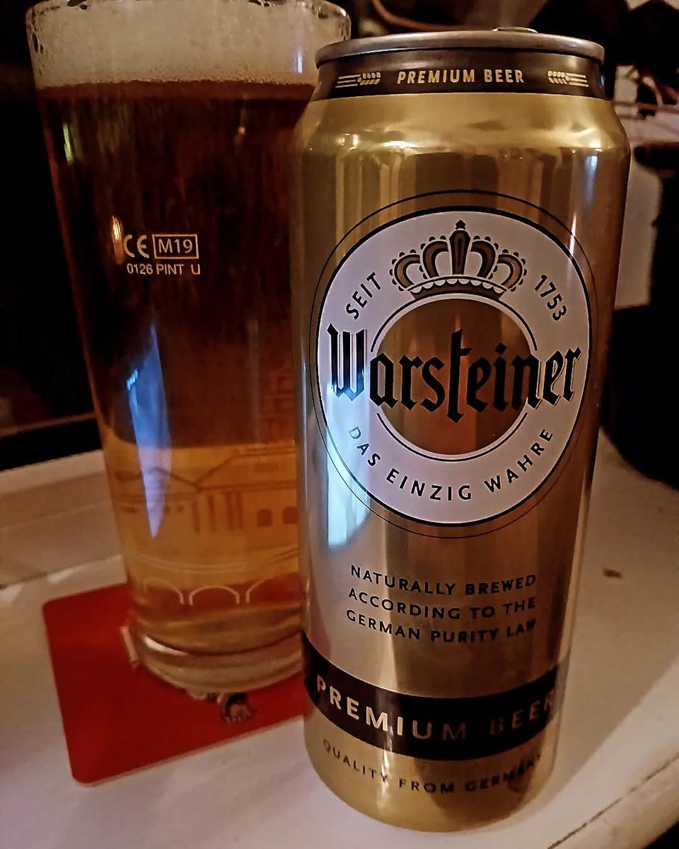 Beerornot2beer (@beerornot2beer_) on Twitter photo Almost there.....๐
๐ป Haven't had one of these in a while. It's a class pilsner. <a href="/warsteiner/">Warsteiner</a> ๐ป๐ป๐ป Almost there.....๐
๐ป Haven't had one of these in a while. It's a class pilsner. <a href="/warsteiner/">Warsteiner</a> ๐ป๐ป๐ป