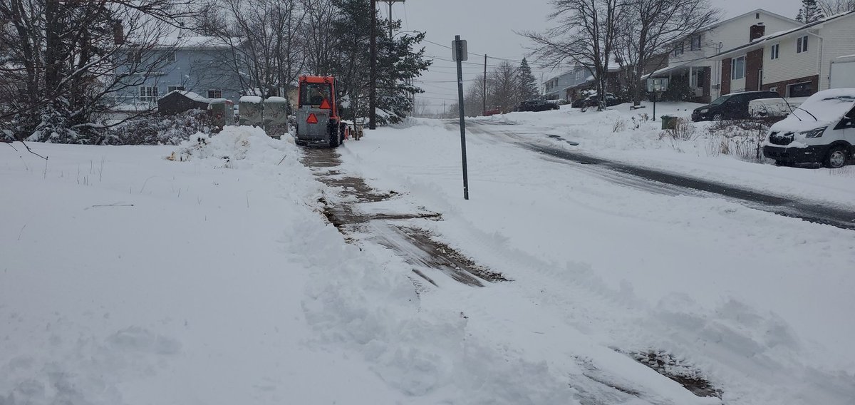 The current practice of HRM contracting out sidewalk clearing to third-party companies utilizing tractors raises significant concerns. HRM, please consider the uneccessay annual cost to taxpayers to repair damage to city and private property. You are better than this.