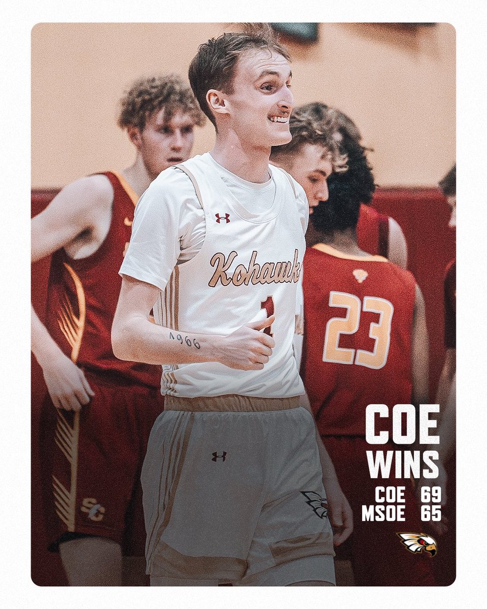 Coe Athletics (@coeathletics) on Twitter photo Thumbs up if you just pulled off a 22-point comeback win 👍😀
<a href="/CoeCollegeHoops/">Coe College Men’s Basketball</a> erases a 22-point deficit in the second half for a wild comeback win!
#KohawkNation Thumbs up if you just pulled off a 22-point comeback win 👍😀
<a href="/CoeCollegeHoops/">Coe College Men’s Basketball</a> erases a 22-point deficit in the second half for a wild comeback win!
#KohawkNation
