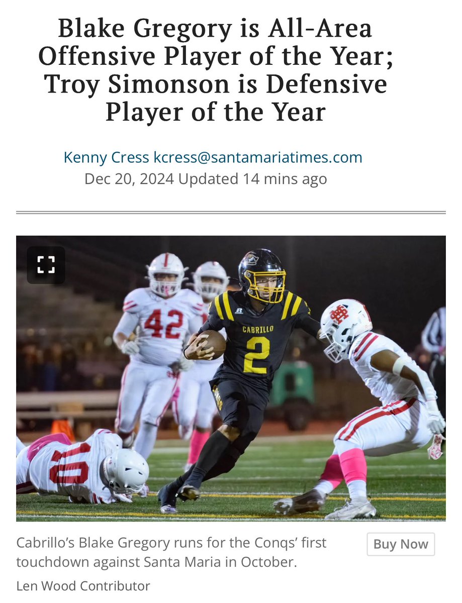 Blake Gregory (@bgregory_2) on Twitter photo Great finish to my Football career - Thank you to <a href="/LompocRecord/">Lompoc Record</a> & <a href="/SantaMariaTimes/">Santa Maria Times</a> for the honor! Great finish to my Football career - Thank you to <a href="/LompocRecord/">Lompoc Record</a> & <a href="/SantaMariaTimes/">Santa Maria Times</a> for the honor!