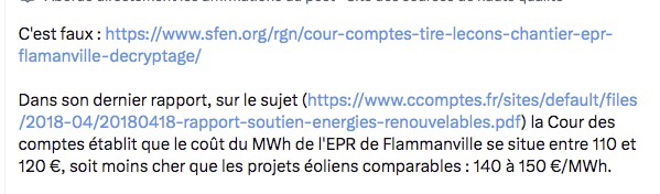 Merci une fois de plus aux notes de communauté qui viennent corriger des fausses informations... alors que pour une fois que Médiapart est exactement sur la même ligne anti-EPR qu'Emmanuel Lechypre de BFM !