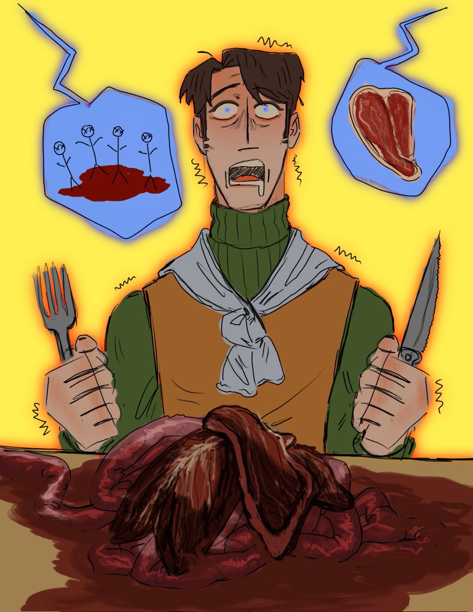 Shikcri's tweet photo. Bc I posted the censored ver on tiktok I'm posting them here as well, 
Tw: guts and blood. Semi-realistic, be careful https://t.co/5NFewJMxwn