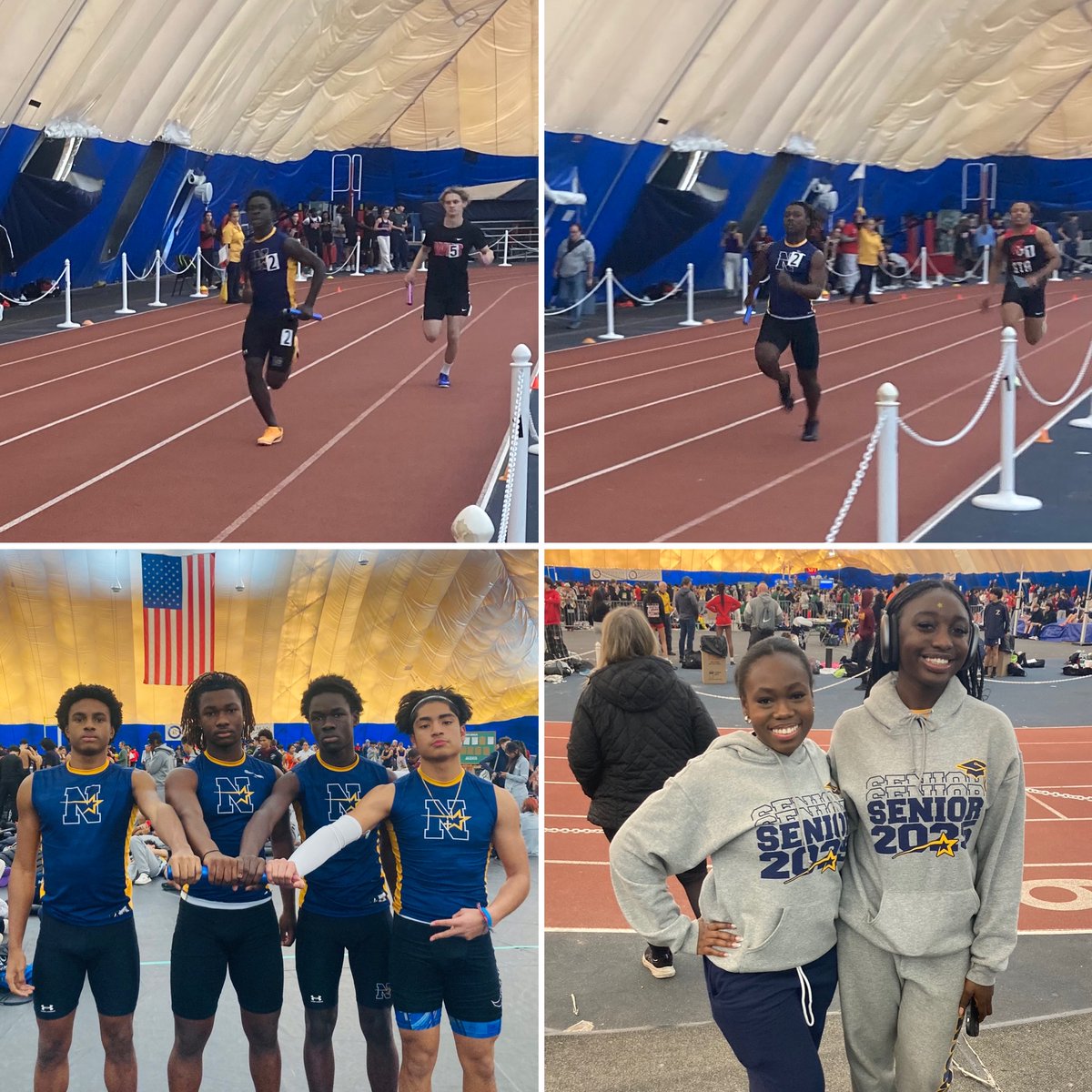 HTSD_Nottingham's tweet photo. The Nottingham indoor track team had a successful start to winter break with an amazing performance at the Bill Bruno Winter Classic.  Goooooo stars! 💫 #NorthstarNation https://t.co/5RZNc2STKn