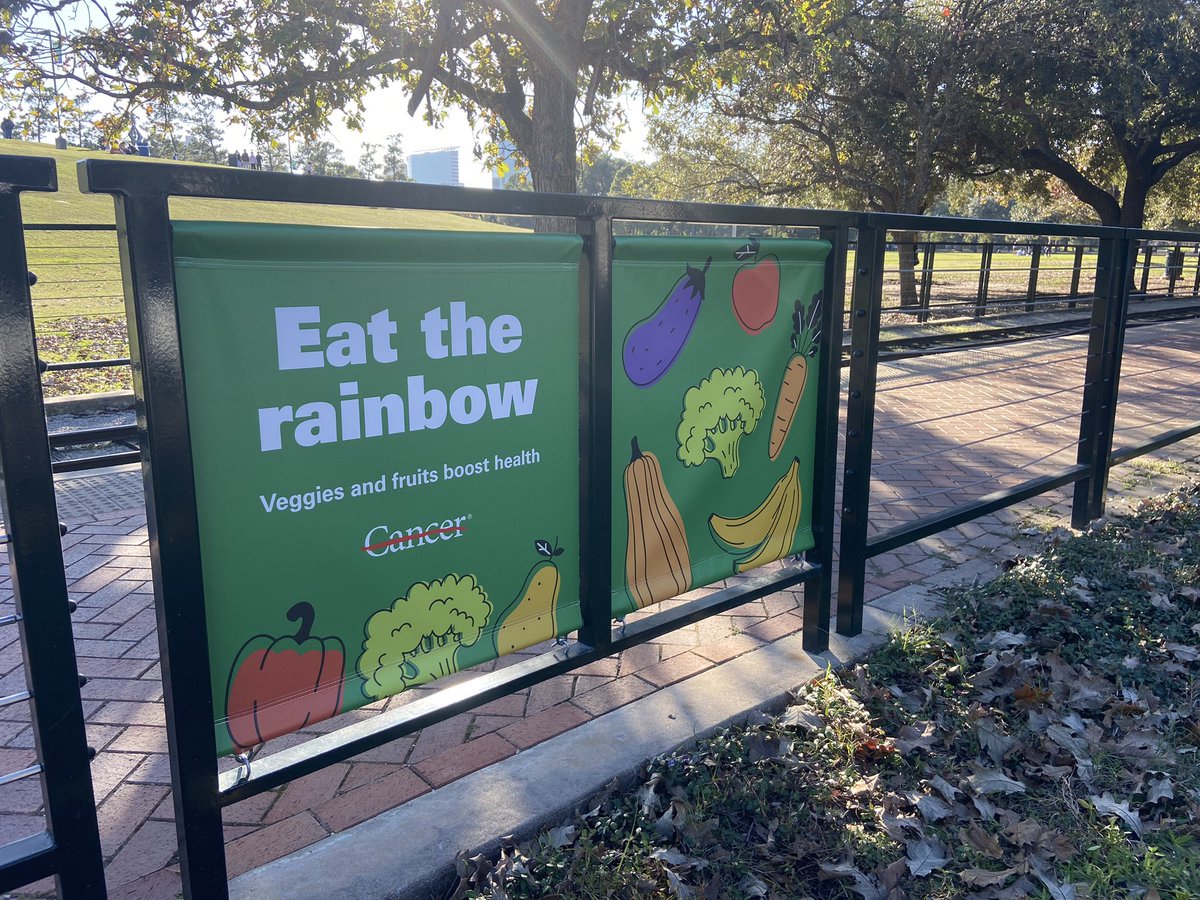Great day for a trip from the <a href="/MDAndersonNews/">MD Anderson Cancer Center</a> station on the <a href="/HermannPark/">Hermann Park Conservancy</a> Holiday Train! Check out our new healthy living messages while you ride 🚂☃️ and enjoy healthy festive fun stuff this season hermannpark.org/calendar/ #EndCancer