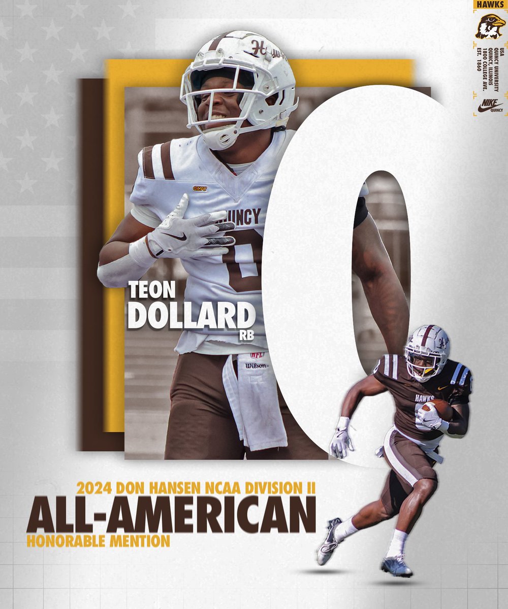 All-American Honors!🇺🇸

Teon Dollard was named to the 2024 Don Hansen NCAA Division II Honorable Mention All-America Team!