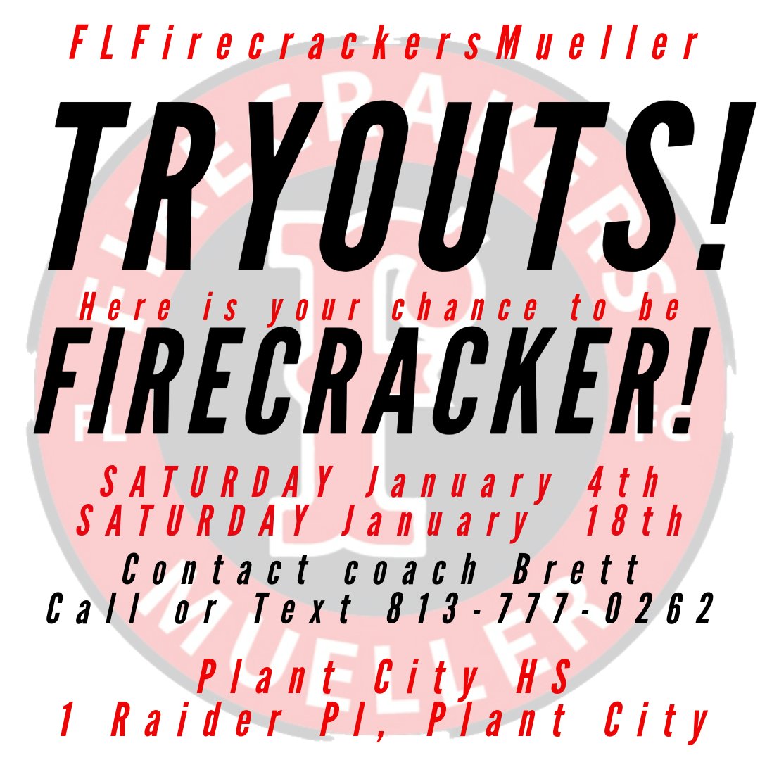 🧨08 and 09 birth year. 2026 and 2027 grad year
Dates are set‼️ Contact Coach Brett @ 813-777-0262 with any questions you might have. All positions will be considered ‼️